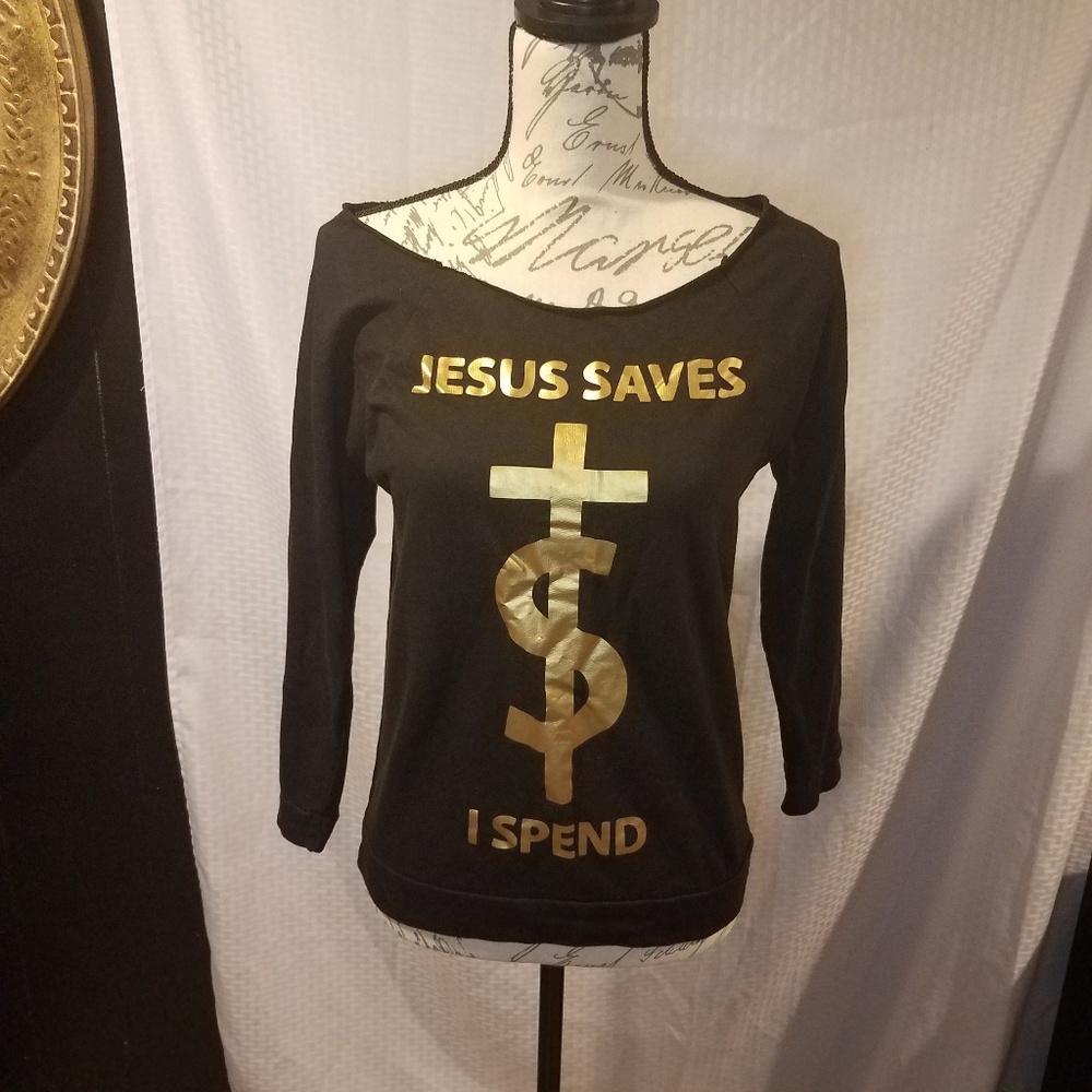 Next Level Jesus saves , I spend. Graphic pullover - Picture 3 of 8
